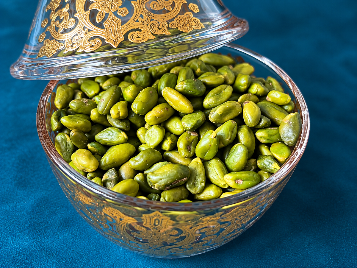 Pistaches décortiquées et mondées